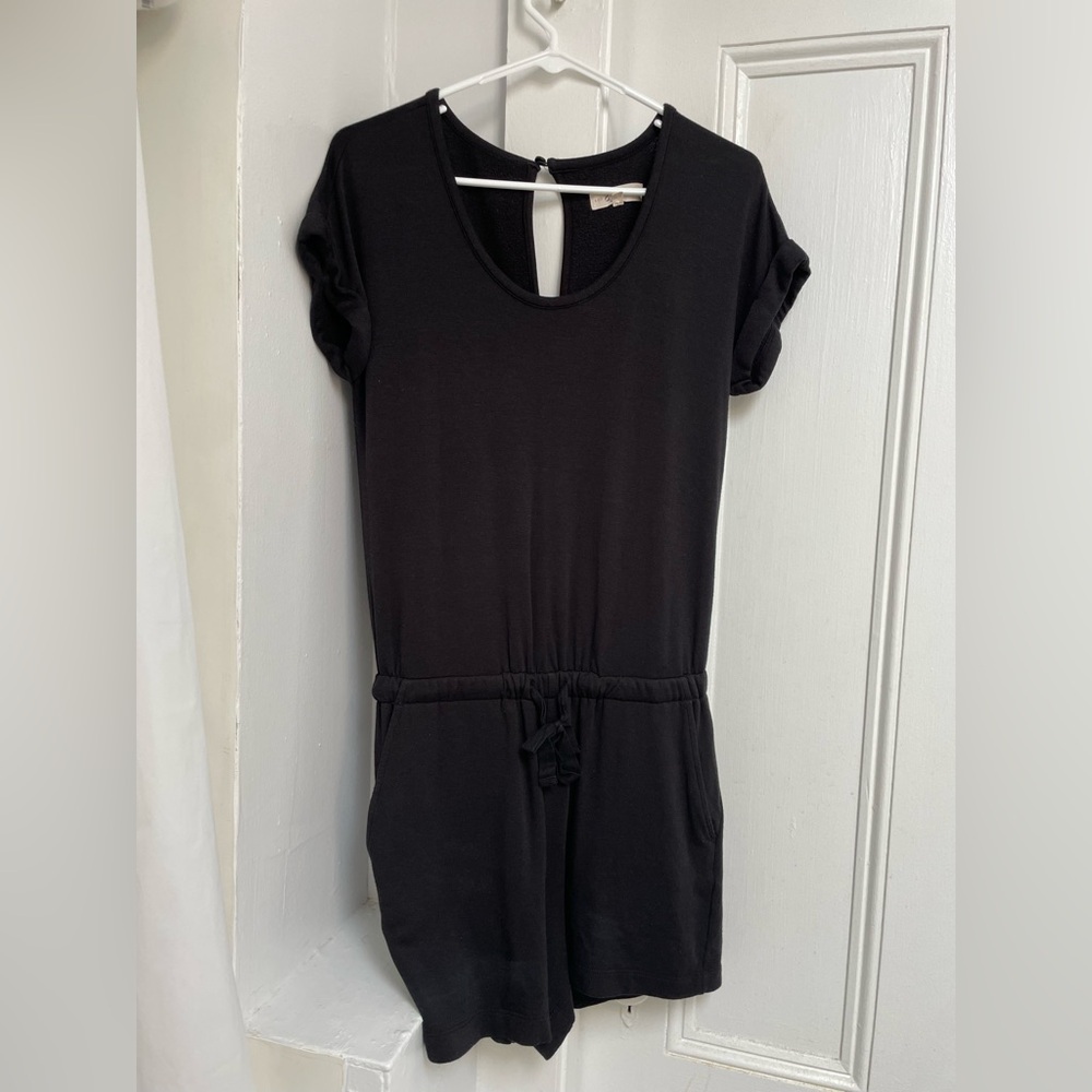 Lou & Grey Short-sleeve Scoopneck Romper - Picture 3 of 5